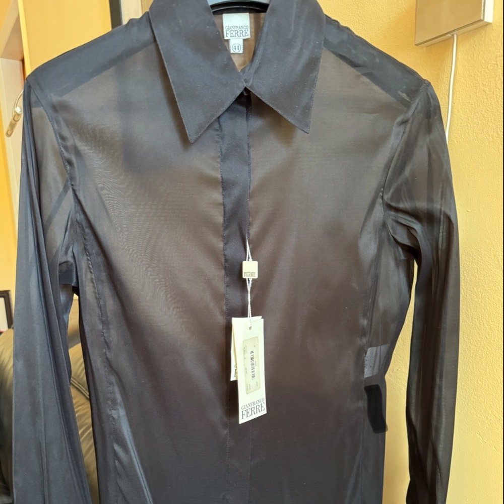 Gianfranco Ferre Women Top Blouse Sz44 NWT Made In Italy Designer Authentic